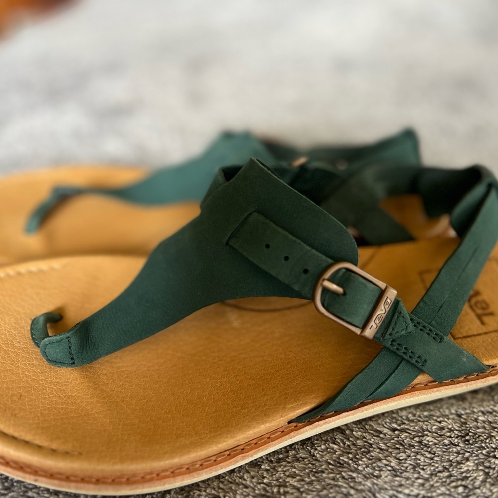 Teva Womens Encanta Thong, Arctic Forest, Size 10